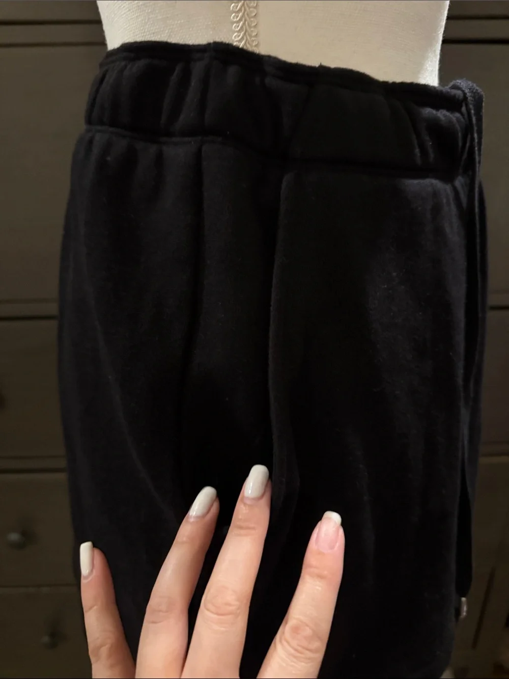 PINK Victoria's Secret Black Drawstring Skort